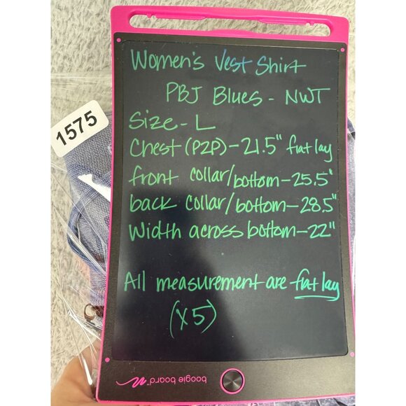 PBJ Draw String Womens L Indigo Hooded Vest Cotton Zip Front Y2K Beach Comfy NWT - Picture 14 of 15